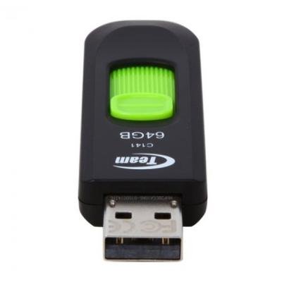 USB флеш накопичувач Team 64GB C141 Green USB 2.0 (TC14164GG01) - зображення 4