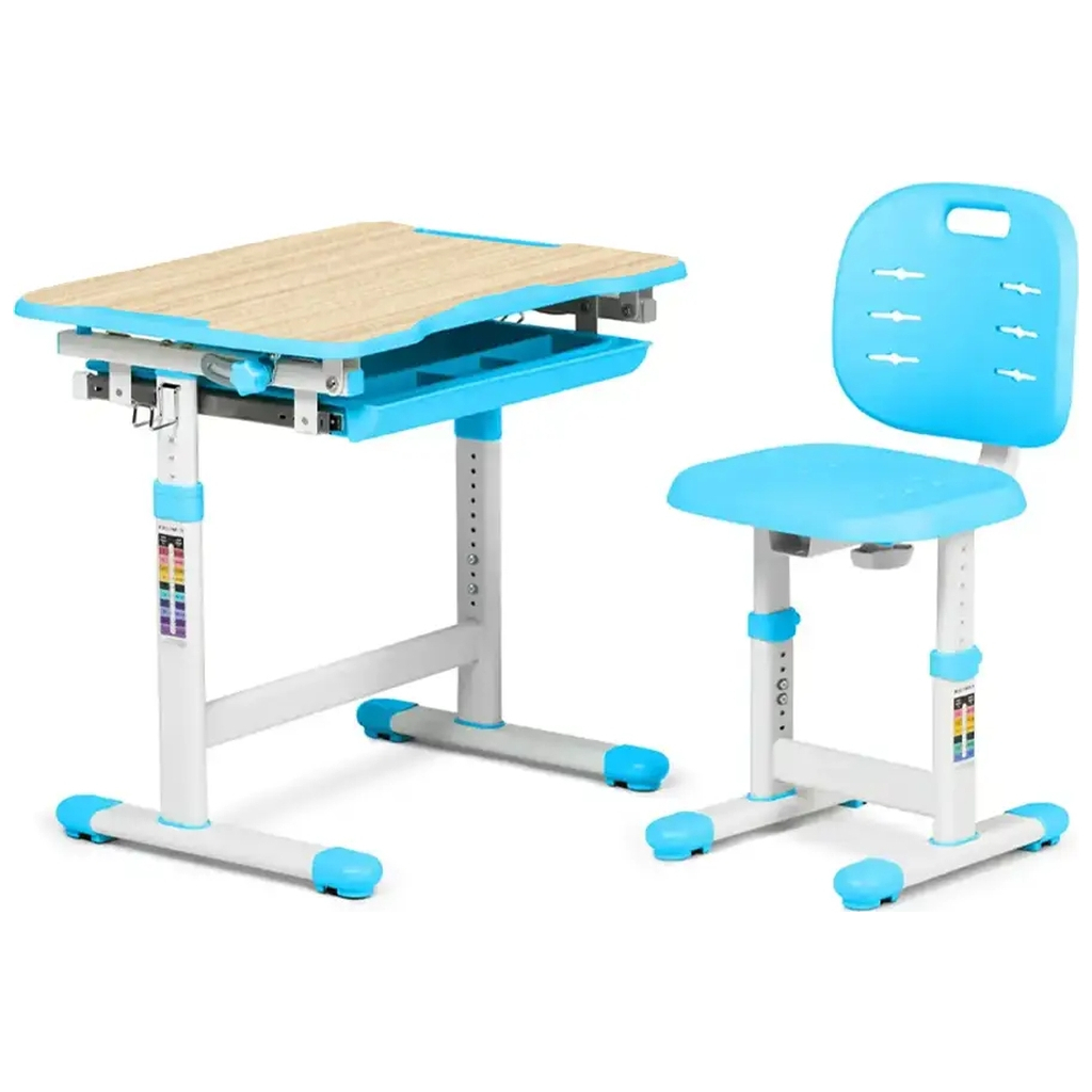 Парта зі стільцем FunDesk Piccolino III Blue-w - зображення 2