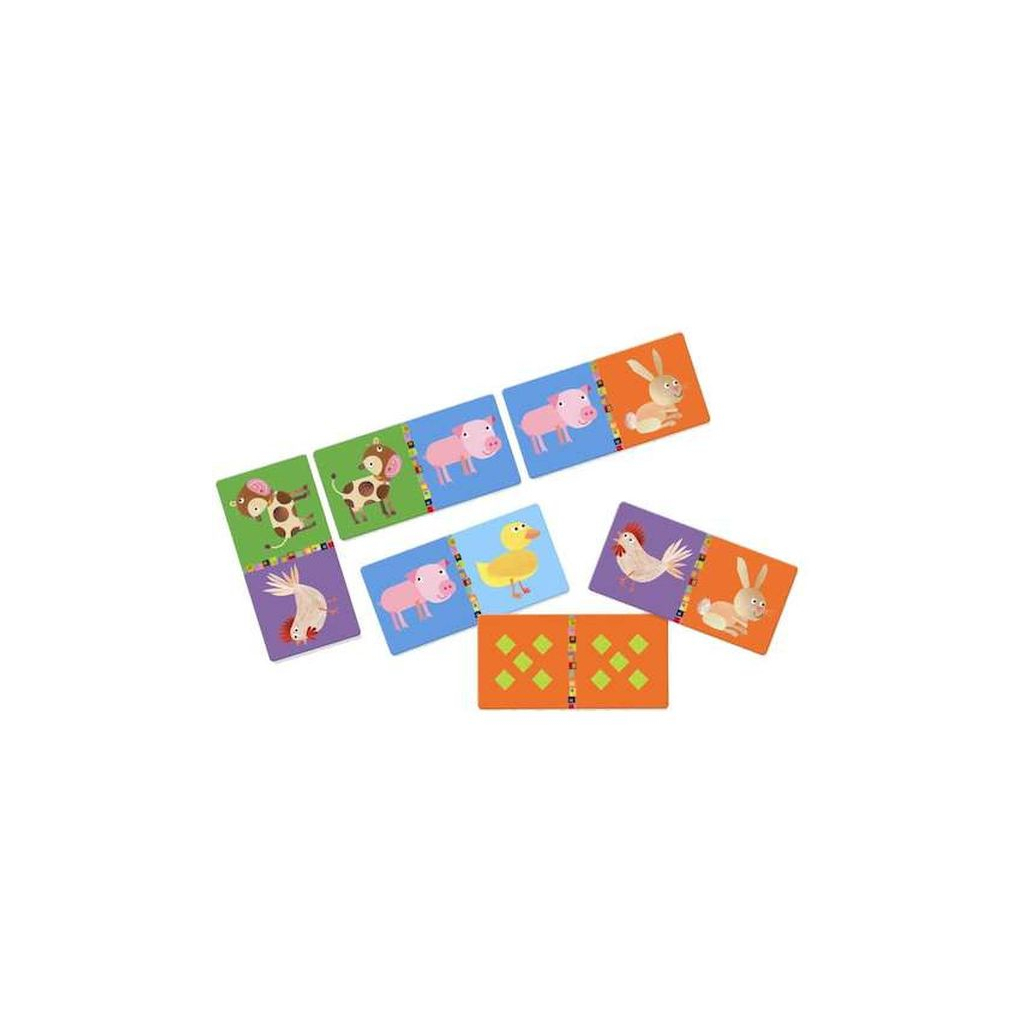 Настільна гра Djeco Дитяче доміно. Ферма (DJ08158) - зображення 2