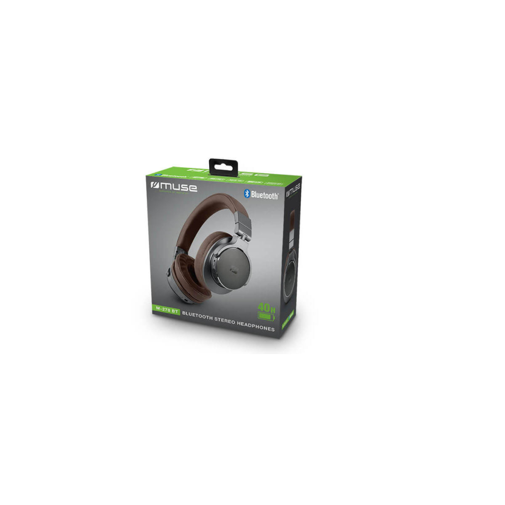 Навушники Muse M-278 BT Bluetooth Brown (M-278 BT) - зображення 7