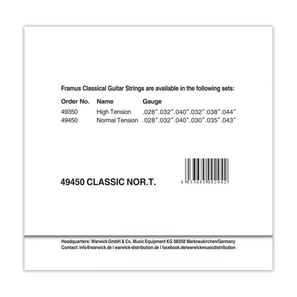 Струни для гітари Framus Classic Guitar Normal Tension (49450) - зображення 2