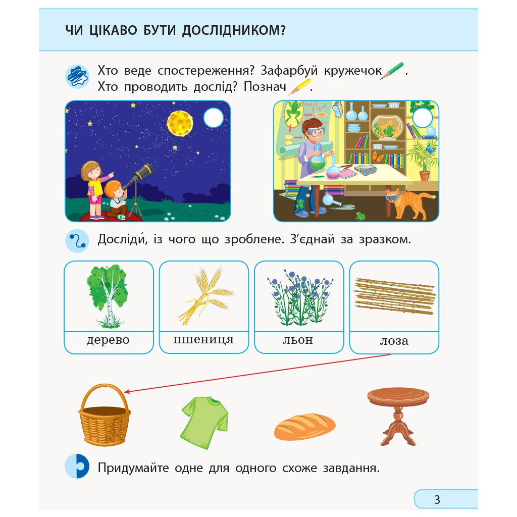 Робочий зошит Я досліджую світ. 1 клас. За підруч. І. Грущинської, З. Хитрої, І. Дробязко. У 2 ч. Частина 1 Ранок (9786170956071) - зображення 4