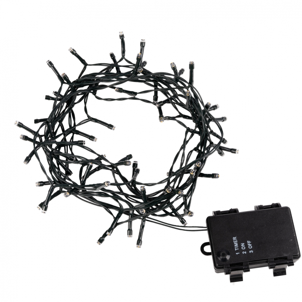 Гірлянда YES! Fun Вулична 70 LED Тепло-біла 4.9 м Статична Таймер На батарейках (975062) - зображення 2