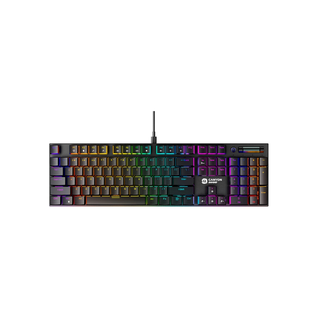Клавіатура Canyon Cometstrike GK-55 RGB USB UA Black (CND-SKB55-US) - зображення 1
