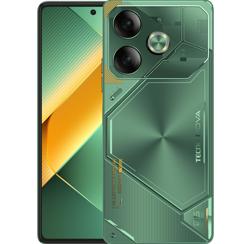 Мобільний телефон Tecno POVA 6 8/256GB Comet Green (4894947019074) - зображення 1