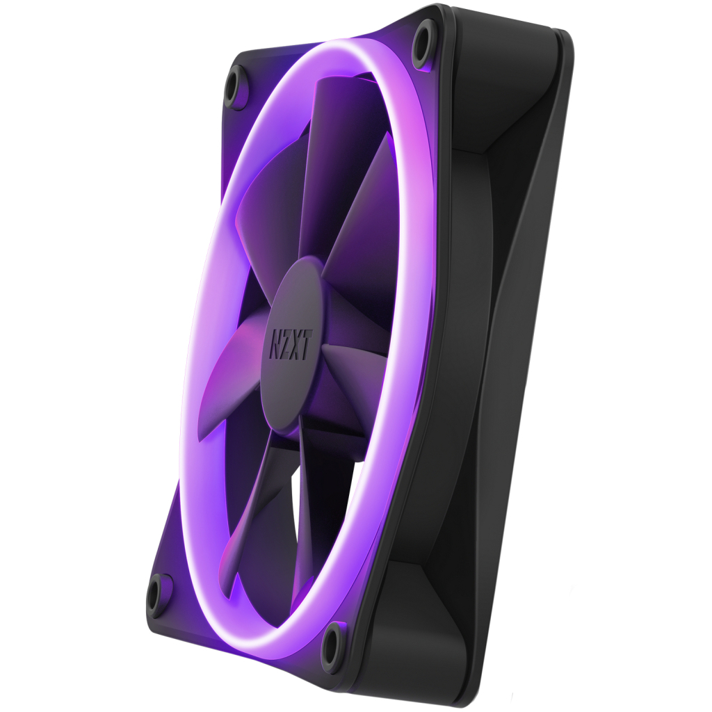 Кулер до корпусу NZXT F140RGB Single (Black) (RF-R14SF-B1) - зображення 3