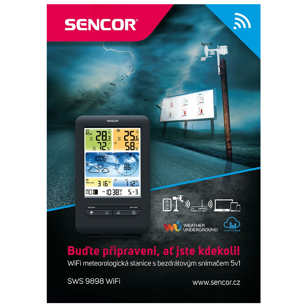 Метеостанція Sencor SWS9898WIFI - зображення 3