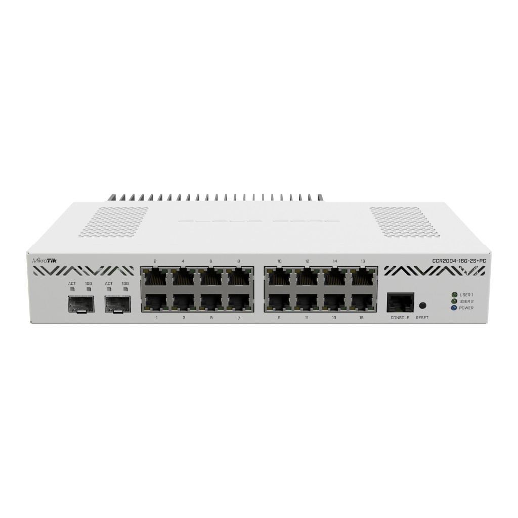 Комутатор мережевий Mikrotik CCR2004-16G-2S+PC - зображення 1