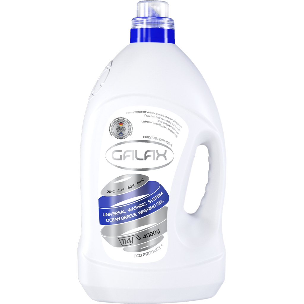 Гель для прання Galax Ocean Breeze універсальний 4 кг (4260637720139) - изображение 1