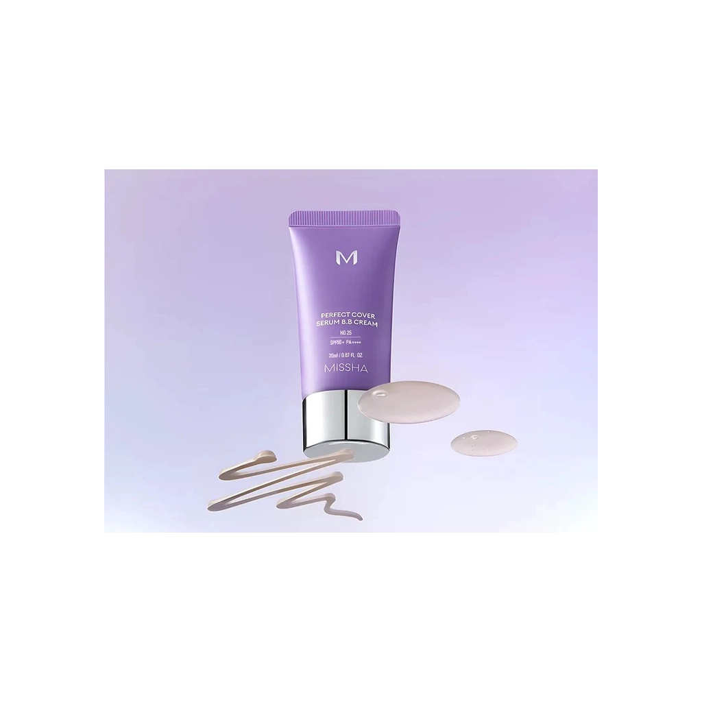 BB-крем Missha M Perfect Cover Serum BB Cream 25 - Warm Beige (8809747957286) - изображение 3