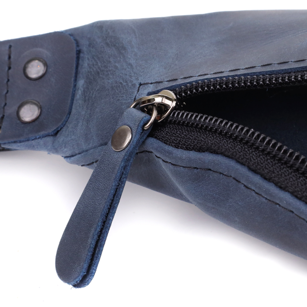 Сумка Shvigel З натуральної шкіри Синя (23132) - зображення 7