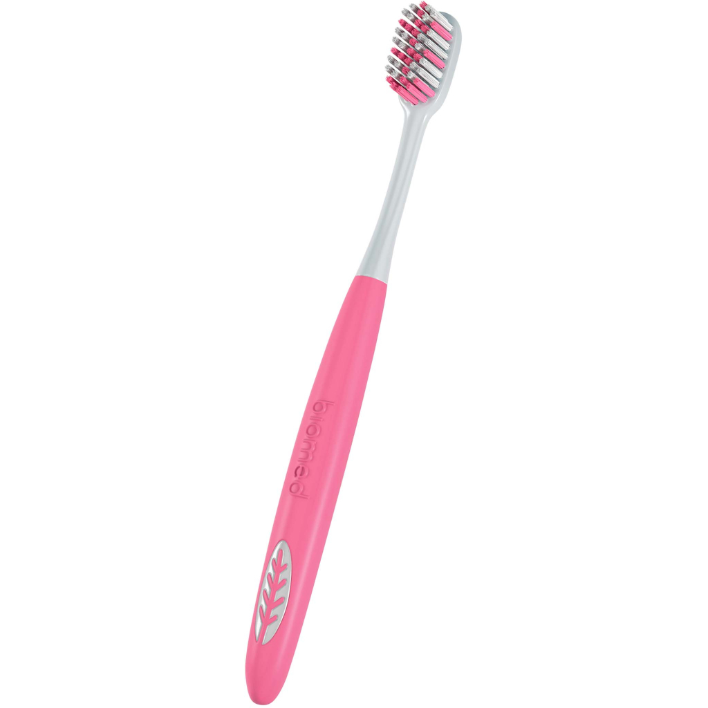 Зубна щітка BioMed Silver Medium рожева (7640168931476) - зображення 2