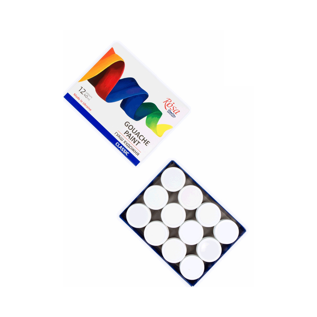 Гуашеві фарби Rosa Studio Classic 12 кольорів 40 мл (4823098526544) - зображення 5