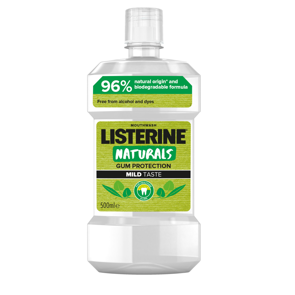Ополіскувач для порожнини рота Listerine Naturals з ефірними оліями 500 мл (3574661643335/3574661657462) - изображение 1