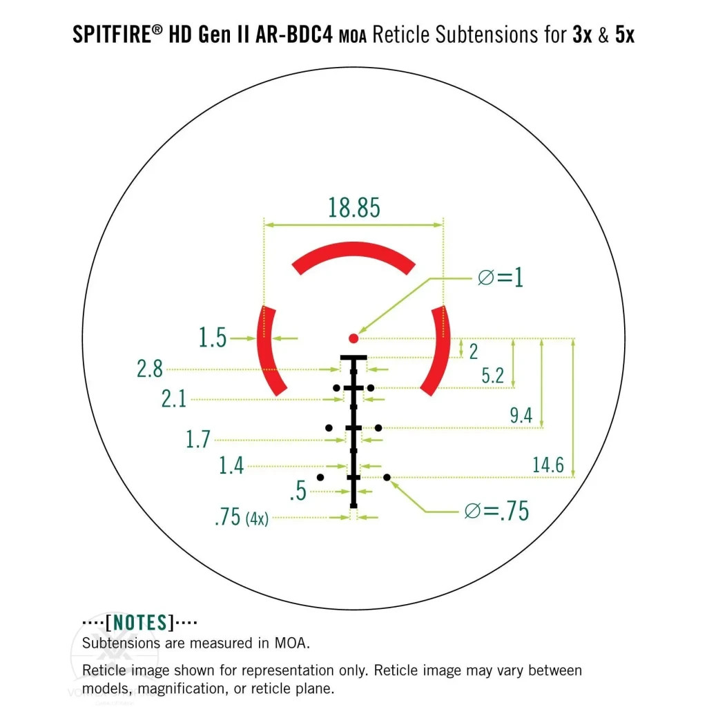 Коліматорний приціл Vortex Spitfire 3x Prism II Scope AR-BDC4 Reticle (SPR-300) (929053) - зображення 10