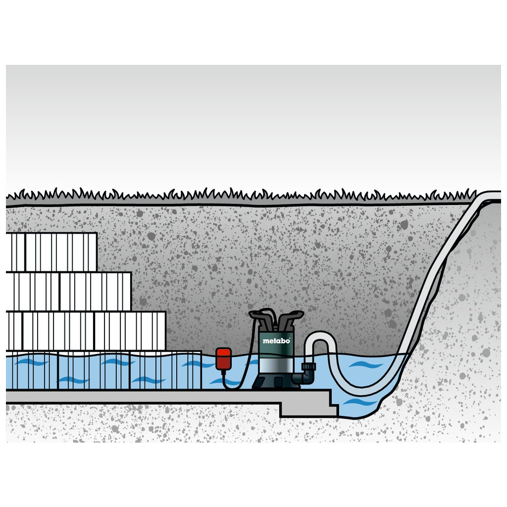 Заглибний насос Metabo TP 7500 SI, 300Вт, 7500л/г, для чистої води (0250750013) - изображение 2