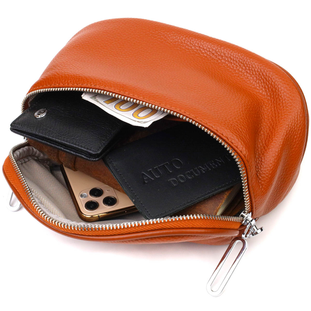 Сумка Vintage З натуральної шкіри Руда (22112) - зображення 5