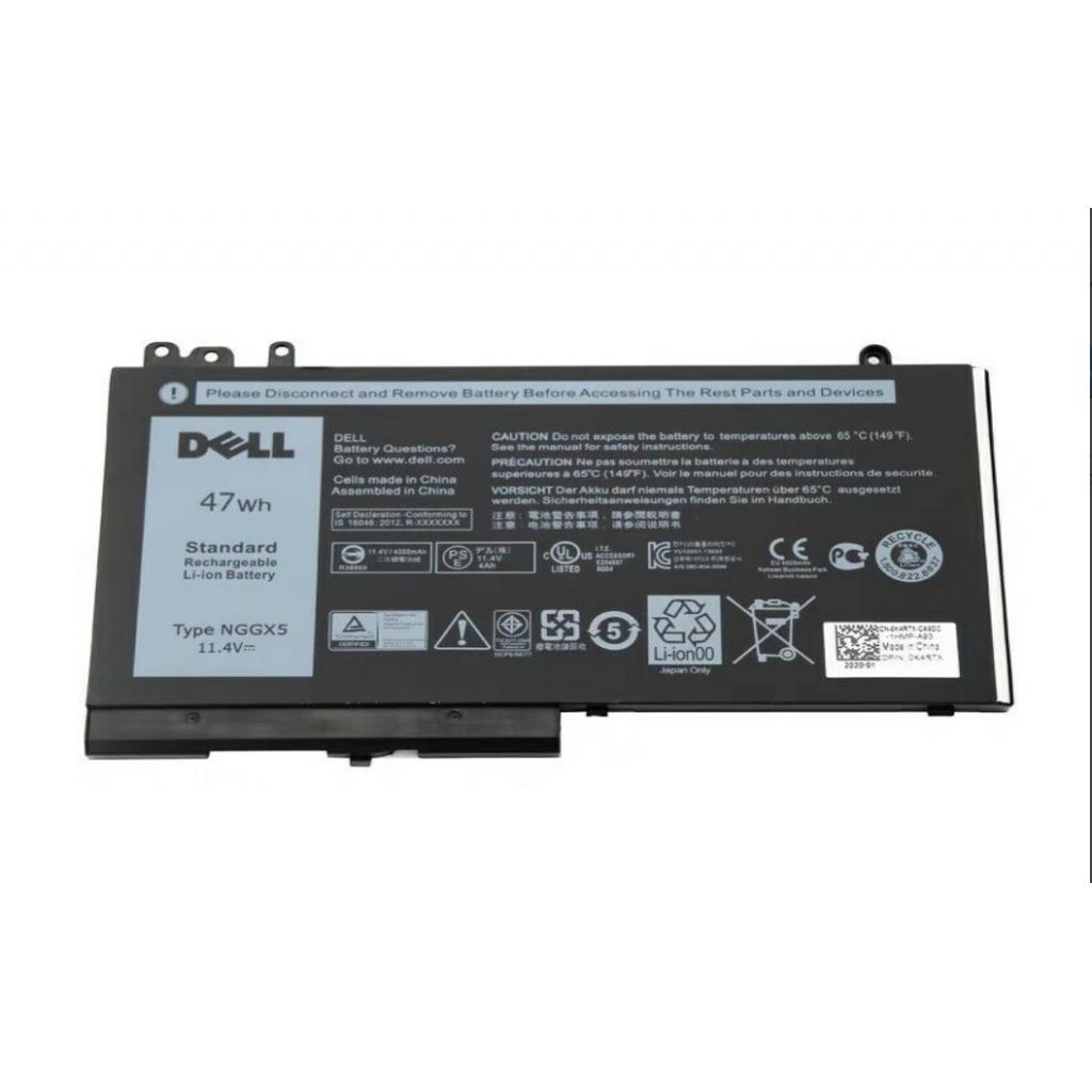 Акумулятор до ноутбука Dell Latitude E5270 NGGX5, 47Wh (4130mAh), 3cell, 11.4V, Li-ion (A47527) - зображення 1