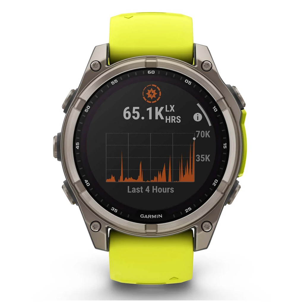 Смарт-годинник Garmin fenix 8 47mm,Saph Solar, BareTi/Graphite,AmpYe/GrphBnd (010-02906-21) - изображение 9