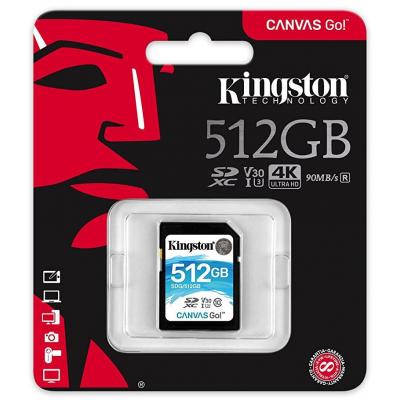 Карта пам'яті Kingston 512GB SDXC class 10 UHS-1 U3 (SDG/512GB) - зображення 3