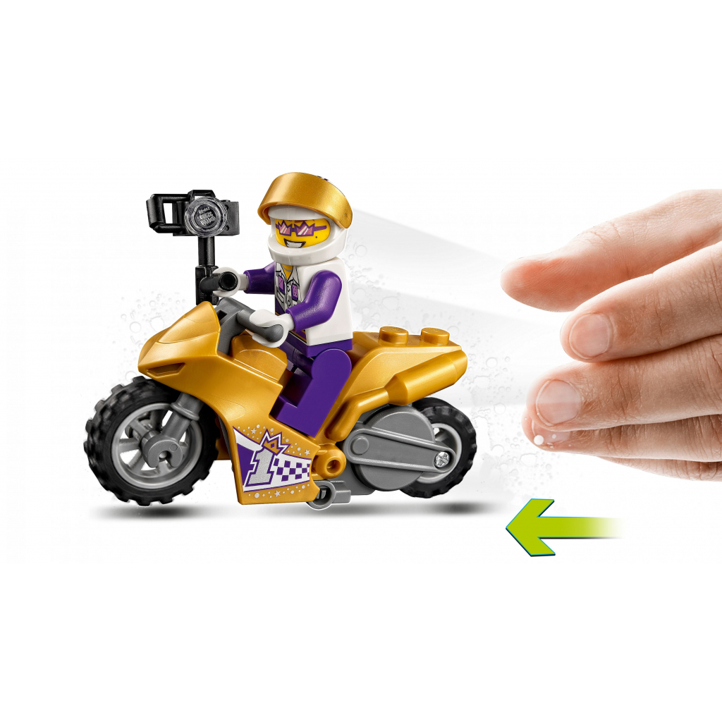 Конструктор LEGO City Stuntz Трюковий мотоцикл з екшн-камерою 14 деталей (60309) - зображення 5