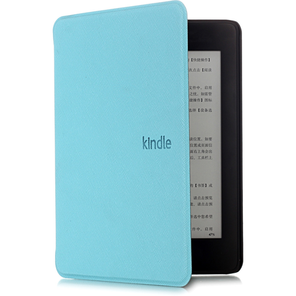 Чохол до електронної книги Armorstandart Leather Case Amazon Kindle Paperwhite 4 (10th Gen) Light Blu (ARM54044) - зображення 3