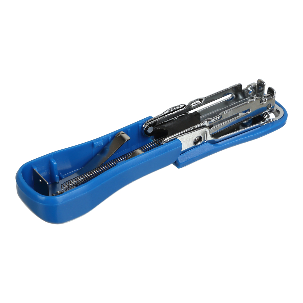 Степлер Buromax пластиковий МІНІ, 10 аркушів, (скоби №10), 58 х 22 х 32 мм, синій (BM.4133-02) - зображення 3