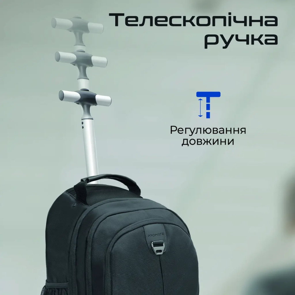 Рюкзак для ноутбука Promate 15.6" Compact-TR black (compact-tr.black) - зображення 3