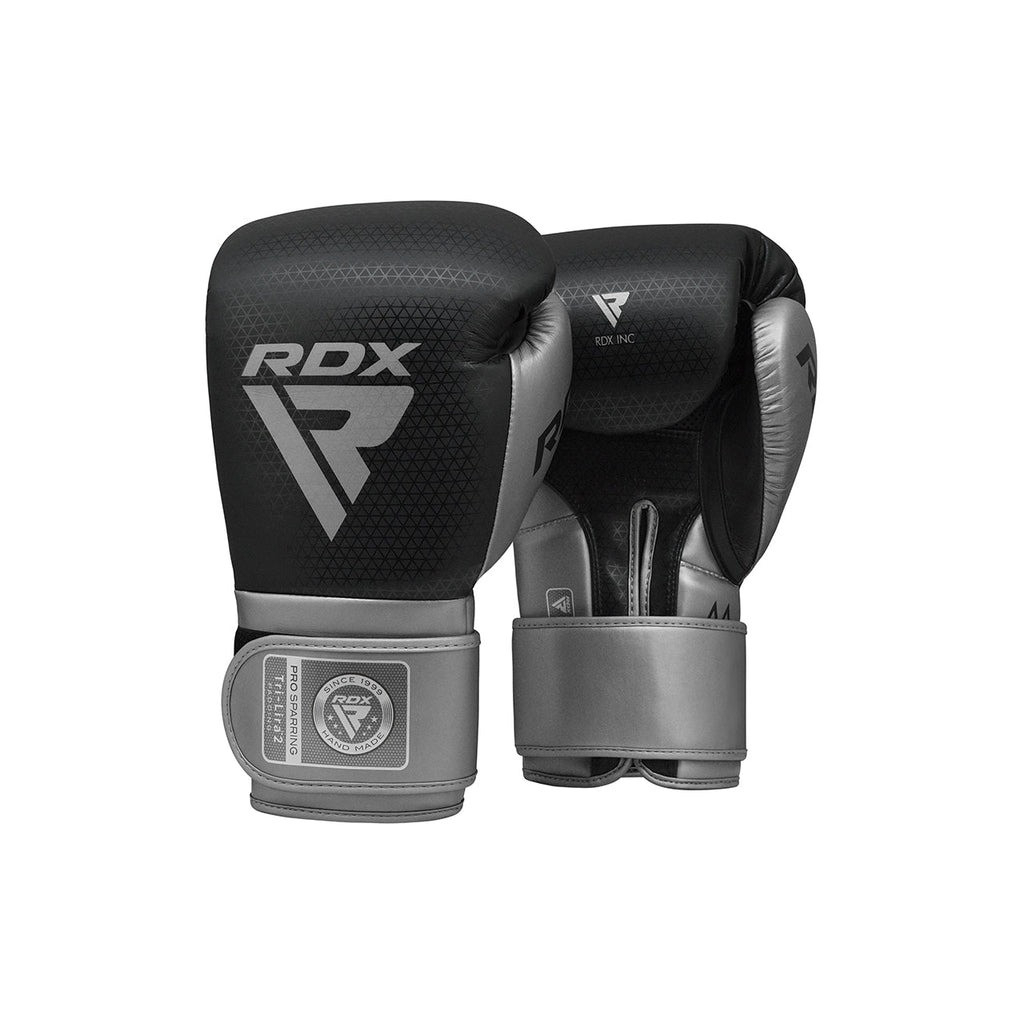 Боксерські рукавички RDX Mark Pro Sparring TRI Lira 2 Silver 14 унцій (BGM-PSTL2S-14OZ) - зображення 2