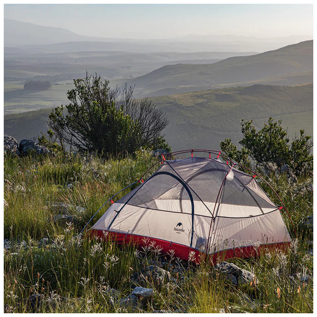 Намет Naturehike Star-River 2 Updated NH17T012-T 210T Grey/Red (6927595772683) - зображення 5