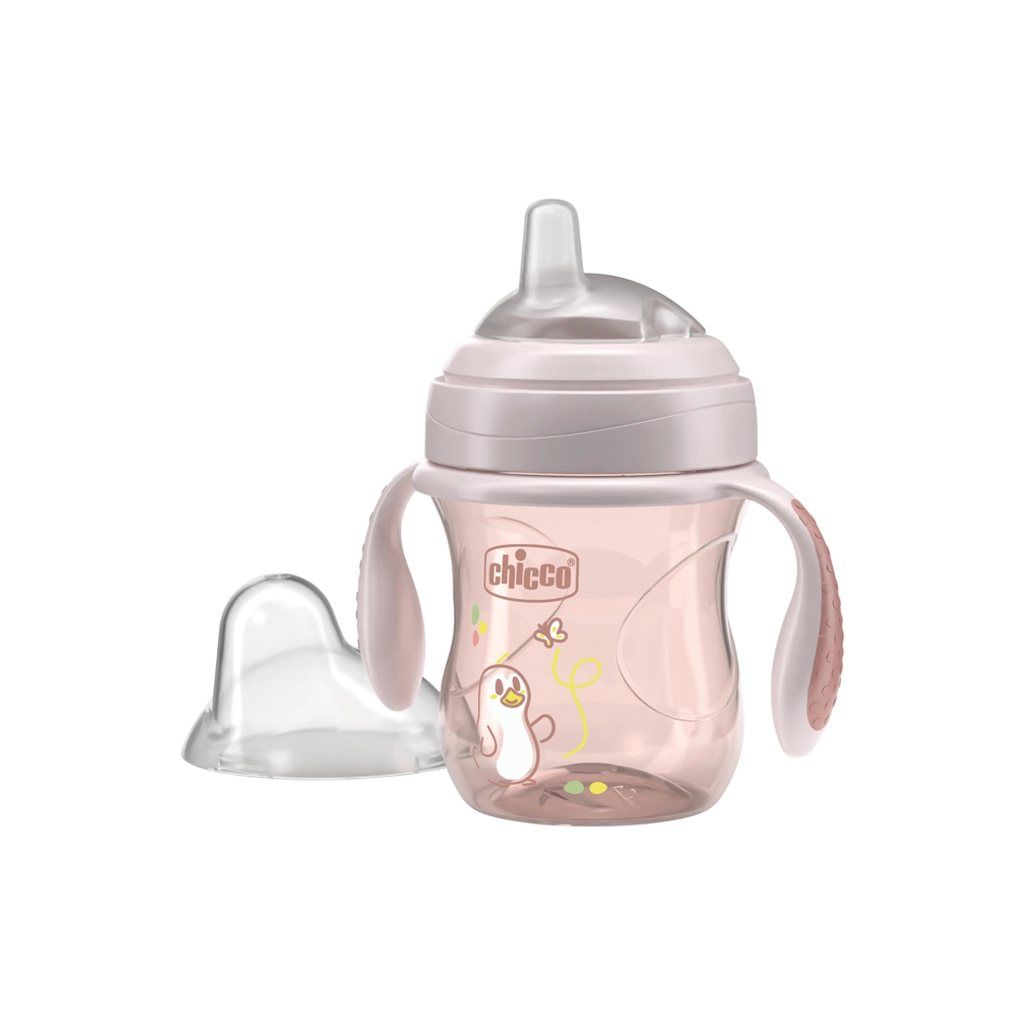 Поїльник-непроливайка Chicco Transition Cup 200 мл. від 4 місяців (рожева) (06911.15) - зображення 1