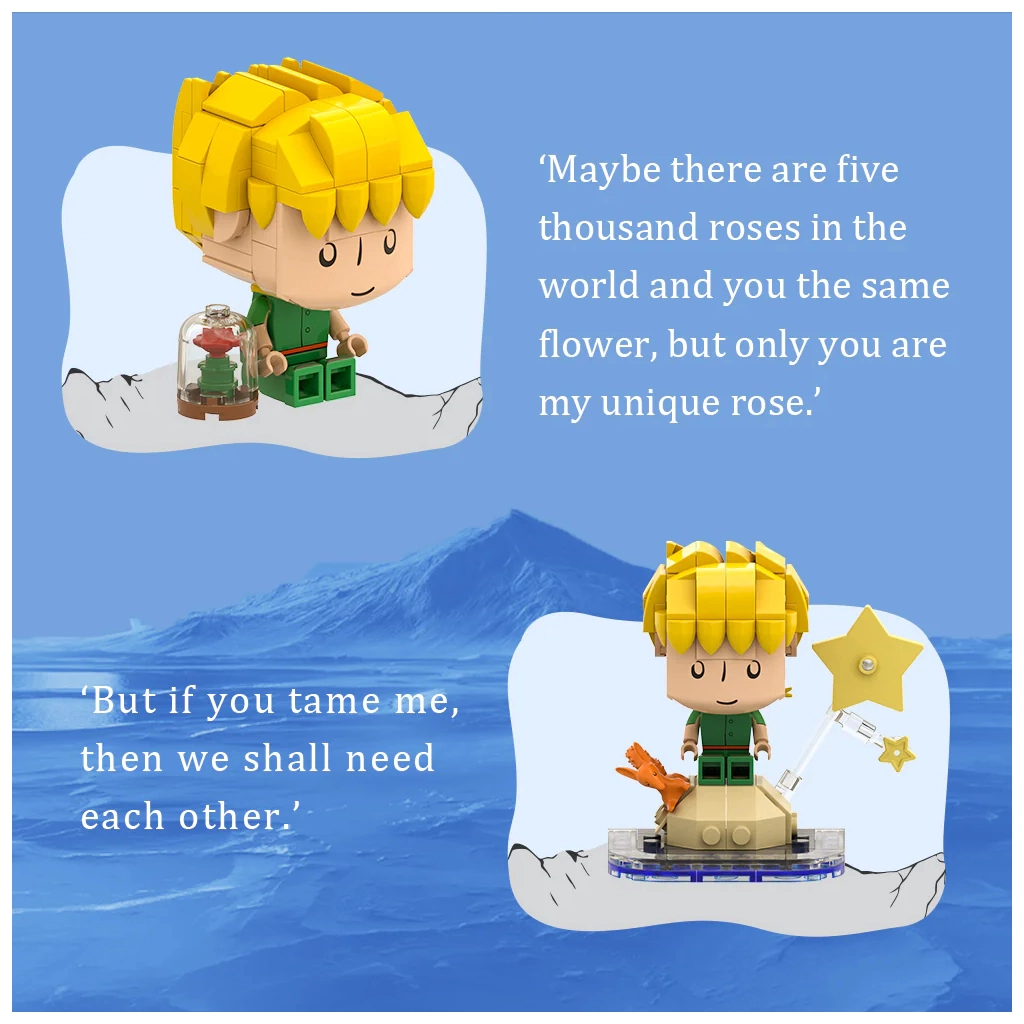 Конструктор Pantasy Le Petit Prince Міні Маленький принц (86306) - зображення 3