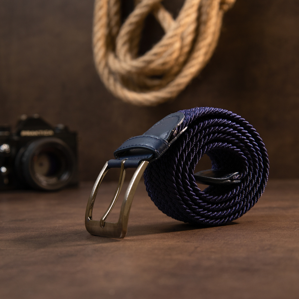 Ремінь Vintage Текстильний Синій (20520) - зображення 7