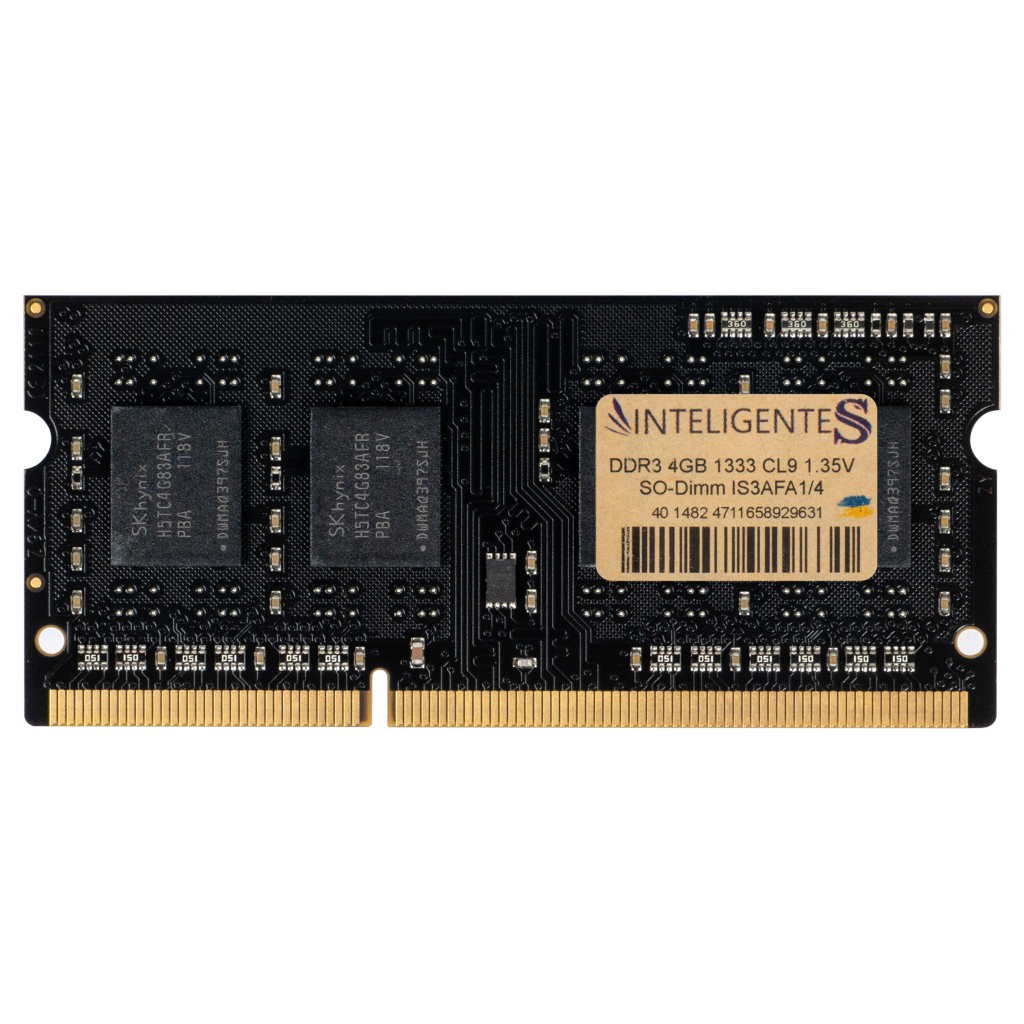 Модуль пам'яті для ноутбука SoDIMM DDR3L 4GB 1333 MHz INTELIGENTES (IS3AFA1/4) - зображення 1