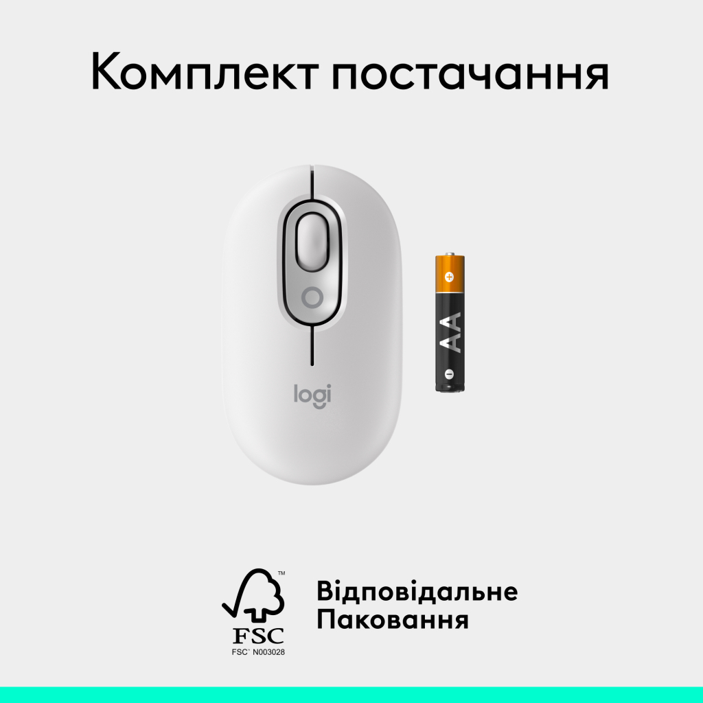 Мишка Logitech POP Mouse With Emoji Bluetooth Off-White (910-007411) - зображення 9