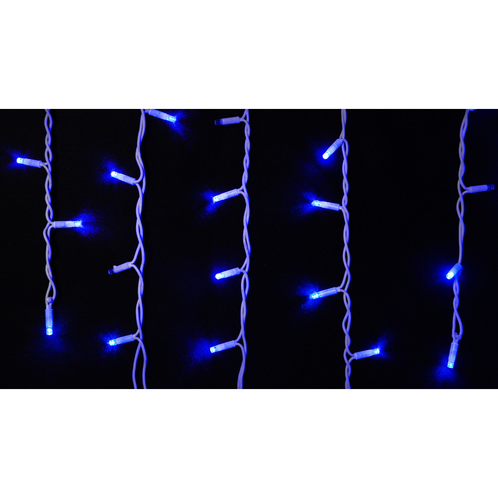 Гірлянда Delux ICICLE flash 75LED 2 х 0.7 м синій/білий IP44 EN (90012957) - зображення 1
