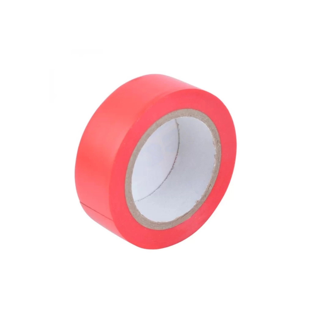 Ізоляційна стрічка Tolsen 19 мм х 9.2 м червона 0.13 мм (38025) - зображення 3