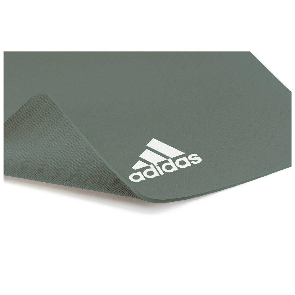 Килимок для йоги Adidas Yoga Mat Уні 176 х 61 х 0,8 см Темно-зелений (ADYG-10100RG) - зображення 3
