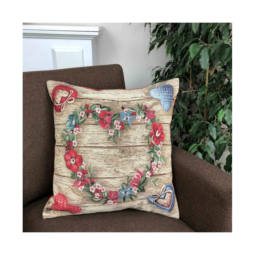 Наволочка Прованс гобеленова декоративна Wooden 45х45 (024655) - зображення 1