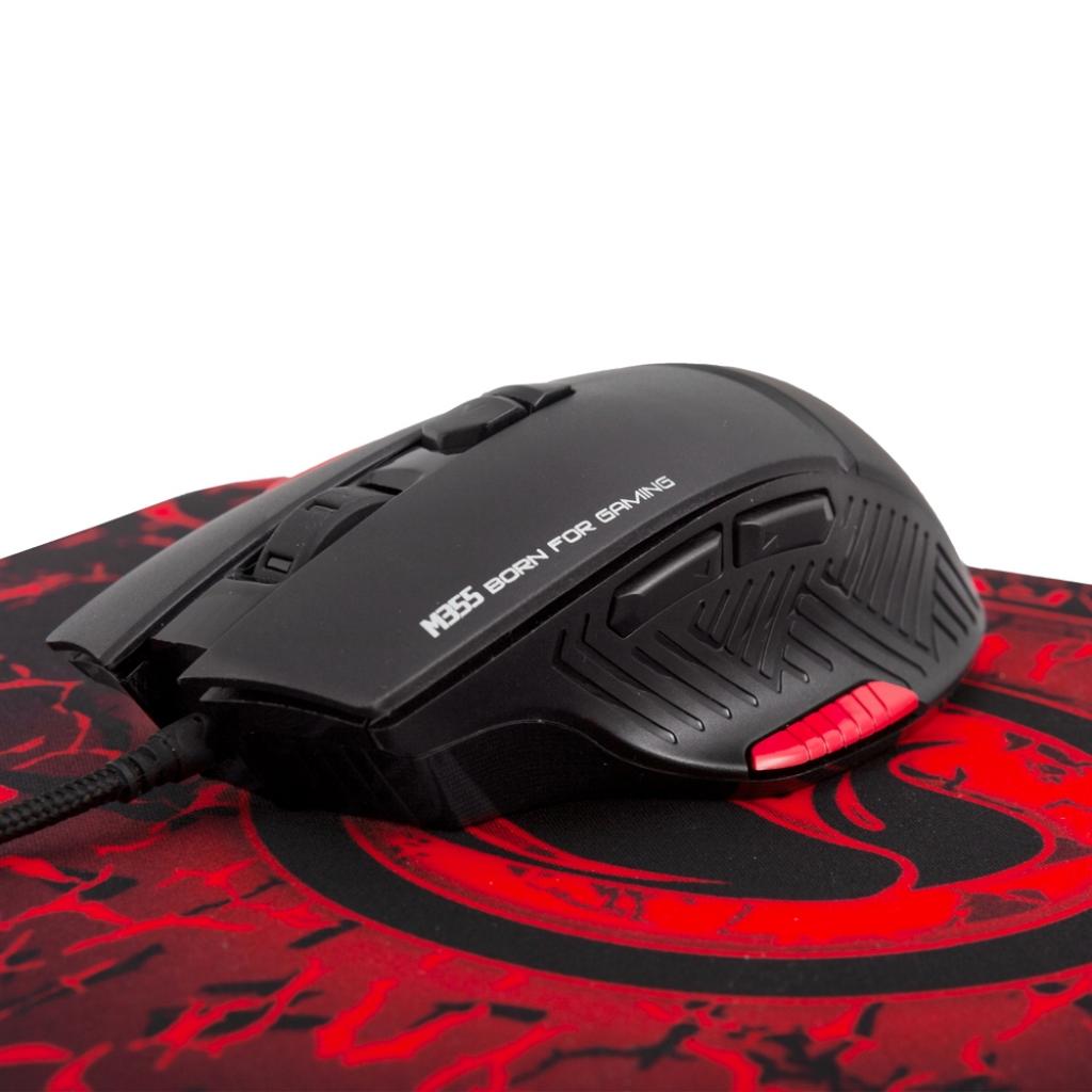 Мишка Marvo M355+G1 USB Black (M355+G1) - зображення 5