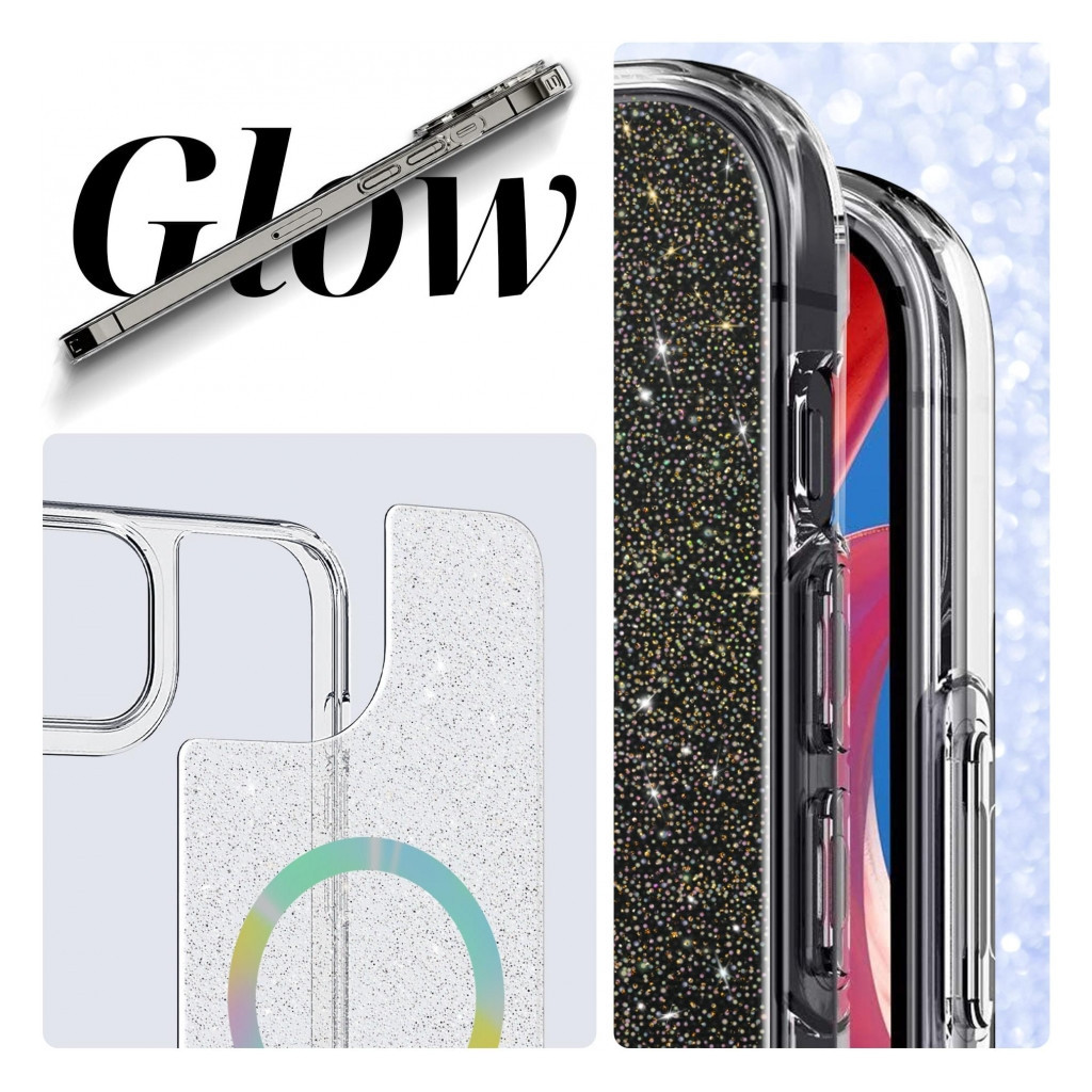 Чохол до мобільного телефона Armorstandart Glow Magsafe Apple iPhone 13 Pro Max Transparent (ARM69721) - зображення 5