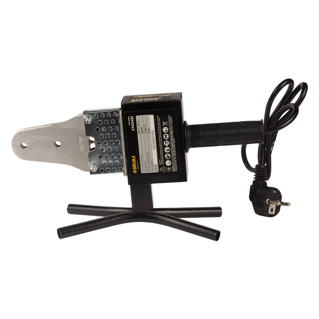 Паяльник для пластикових труб Sigma 600Вт 20-32мм у металевому кейсі (2743481) - изображение 2