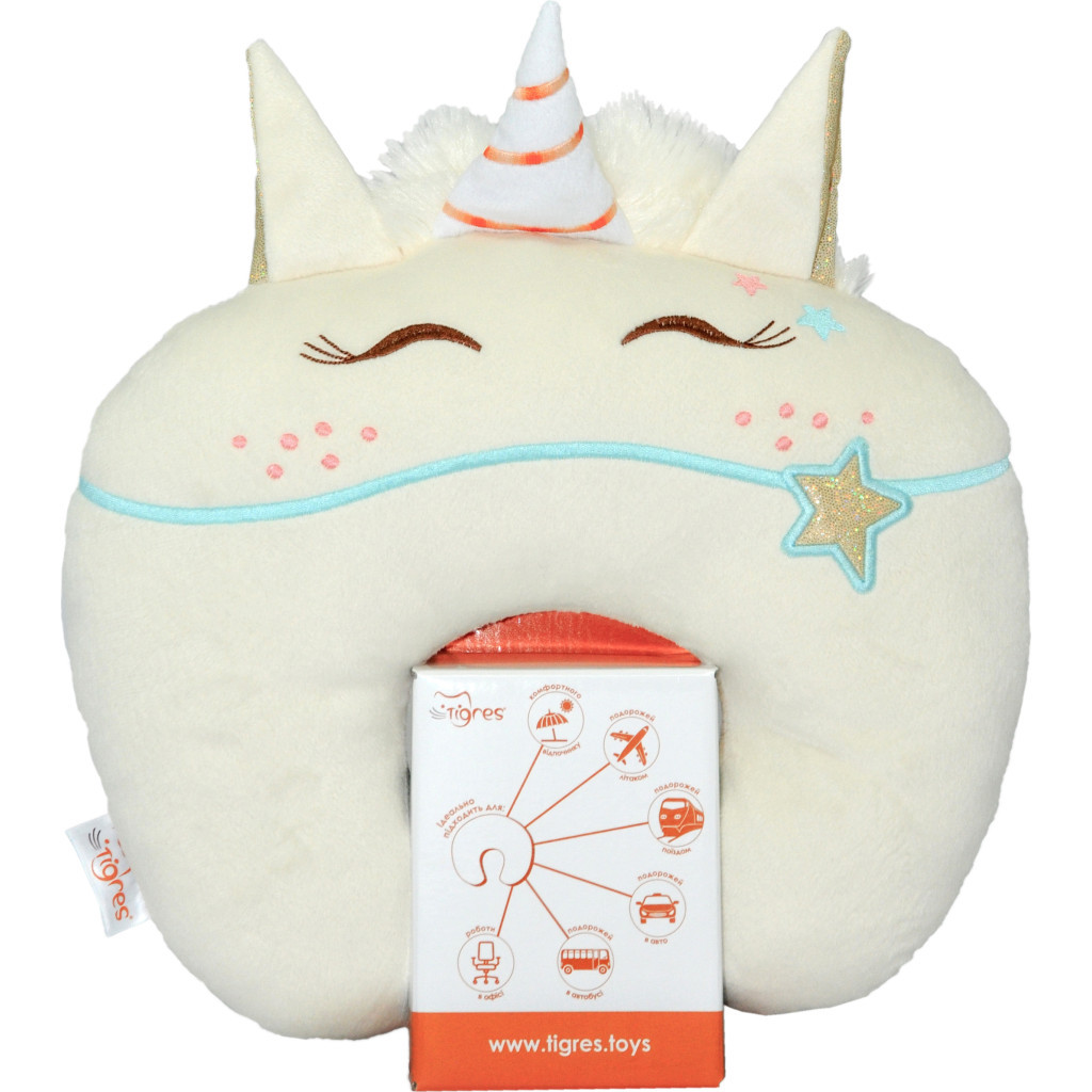 М'яка іграшка Tigres Підголовник Єдиноріг Лілу (ПД-0332) - зображення 2