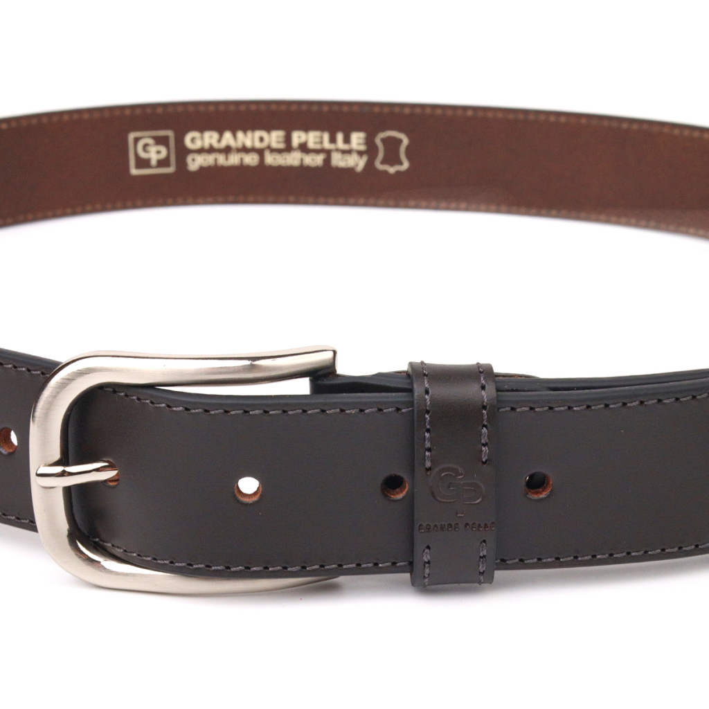 Ремінь Grande Pelle З натуральної шкіри Коричневий (21460) - зображення 6