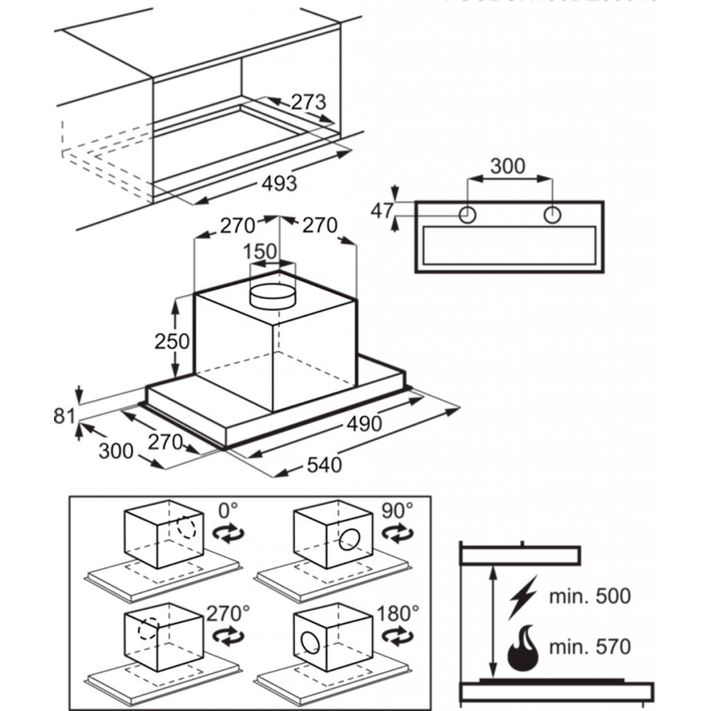 Витяжка кухонна Electrolux LFG716X - зображення 3