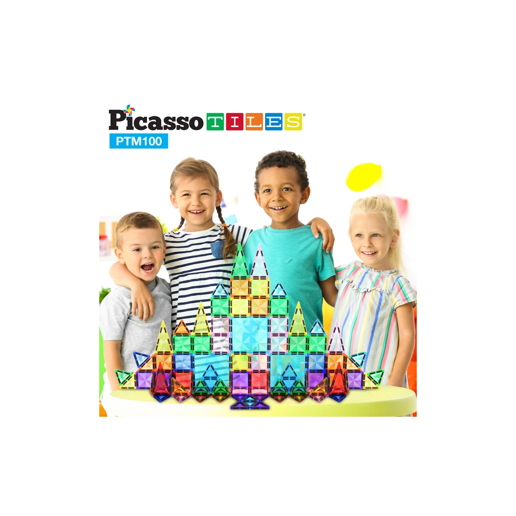 Конструктор Picasso магнітний Tiles Mini Diamond Series Set 100 деталей (817338022327) - зображення 6