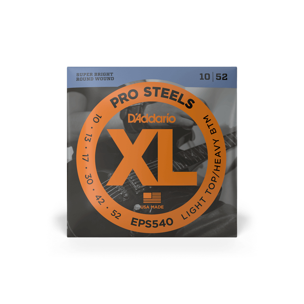 Струни для гітари D'Addario XL ProSteels Light Top / Heavy Bottom (10-52) (EPS540) - зображення 1
