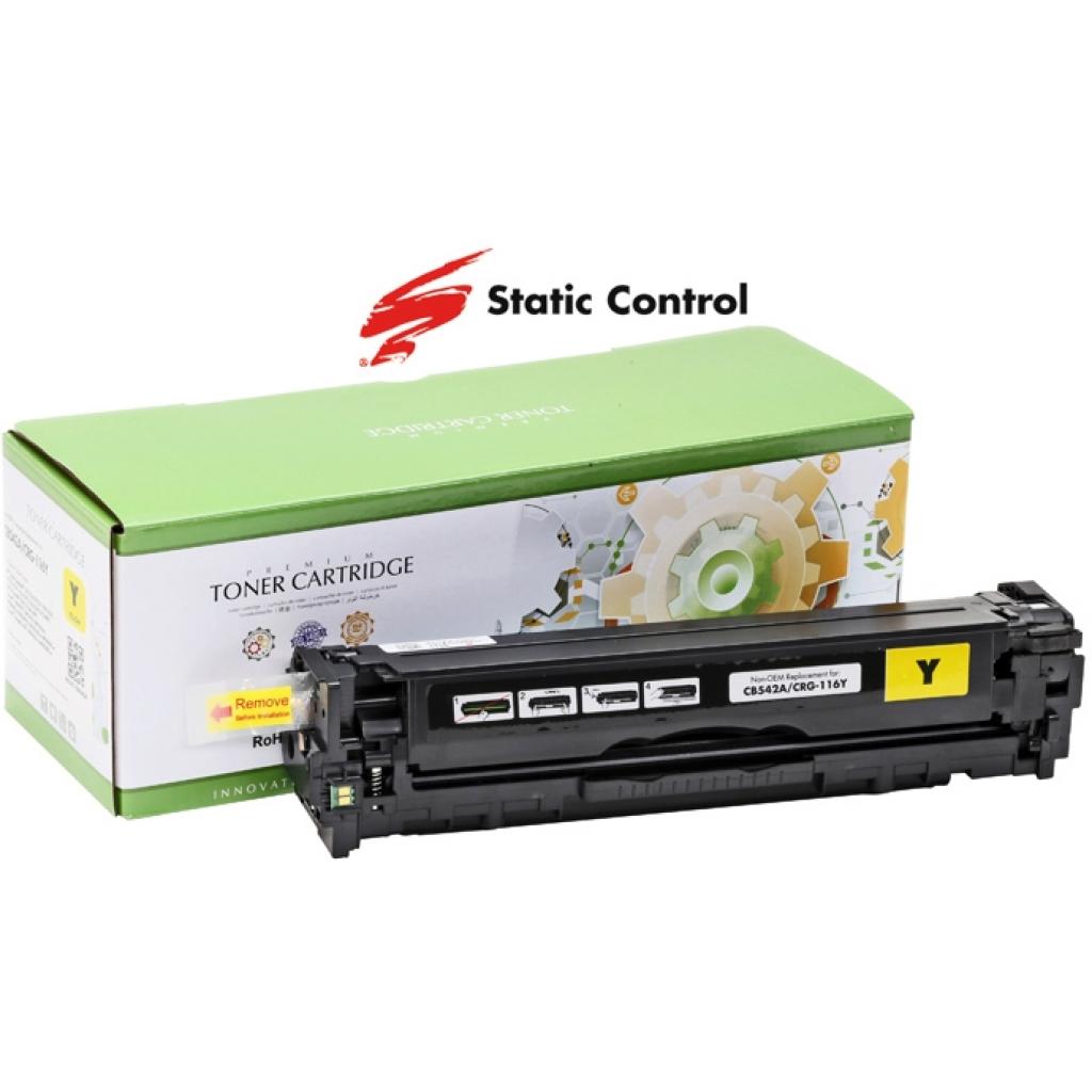 Картридж Static Control HP CLJ CB542A/CE322A/CF212A, Canon 716/731 1.8k yellow (002-01-RB542AU) - зображення 1
