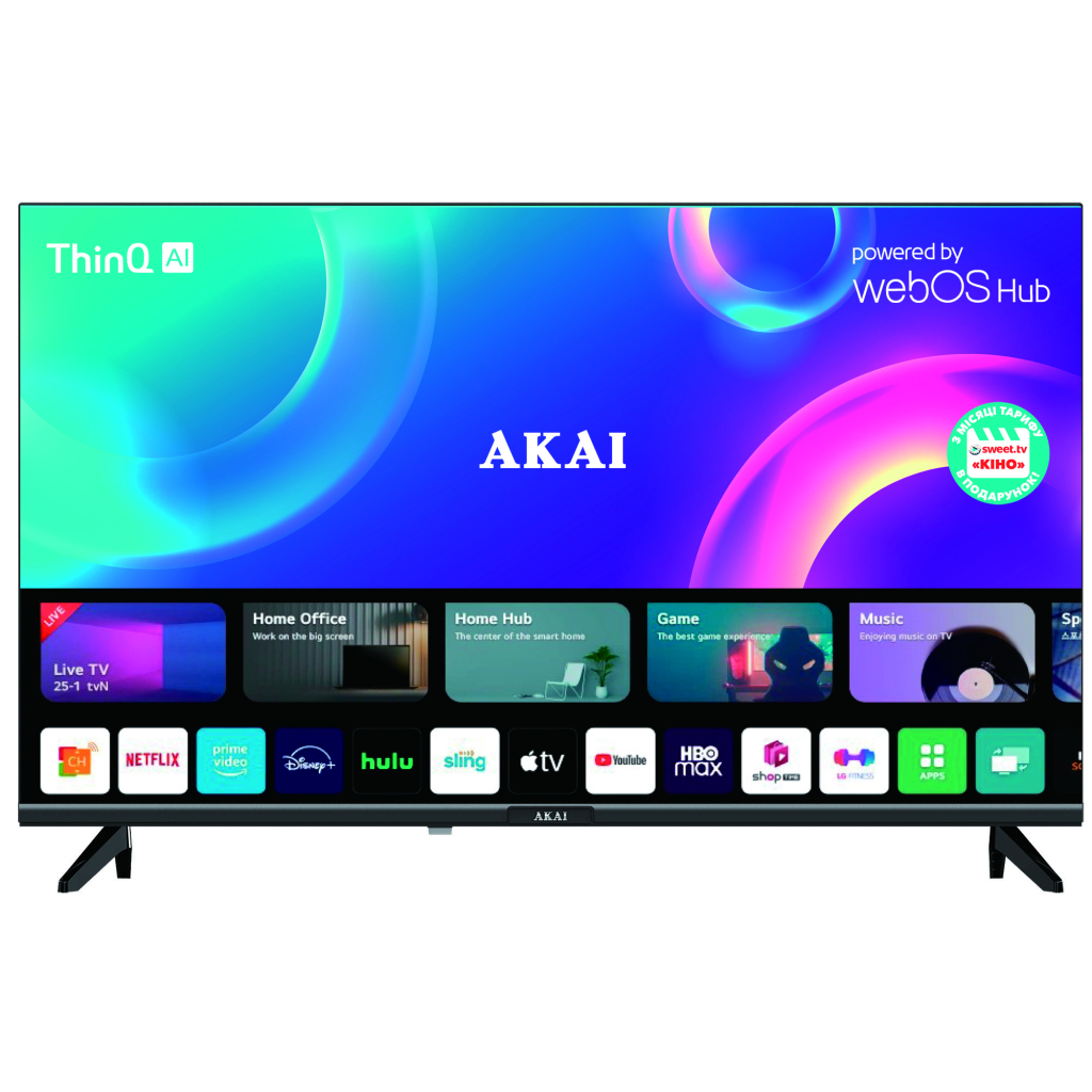 Телевізор Akai AK43UHD22W - зображення 1