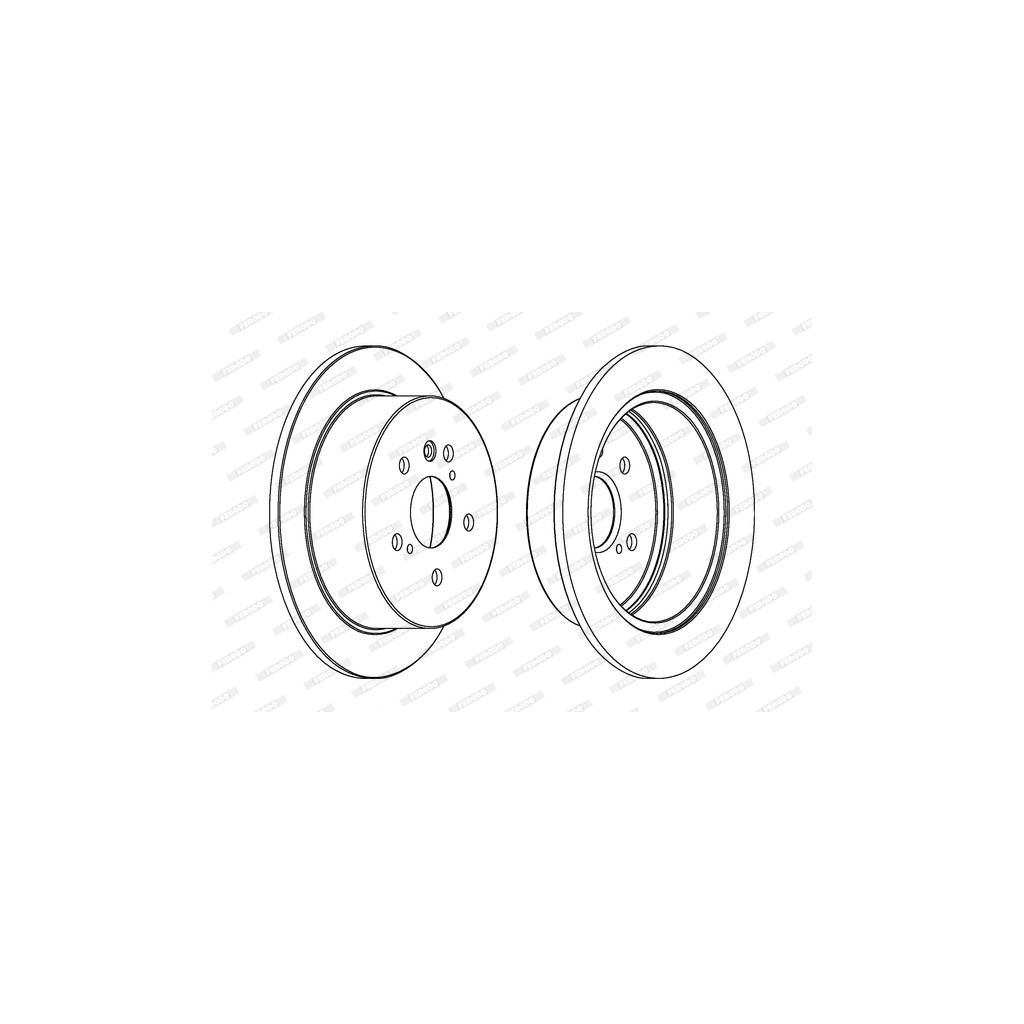 Гальмівний диск FERODO DDF1545C - зображення 1